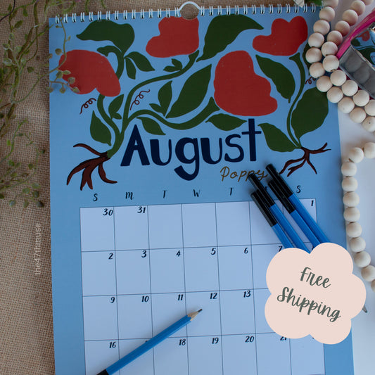 2027 Birth Flower Wall Calendar | Large 11x16.5" Botanical Calendar