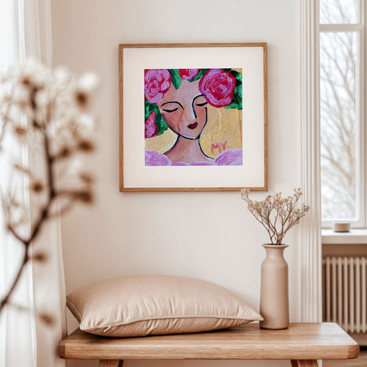 Adore | Botanical Fine Art Print 8"x8" | Part of The 100 Muses Project