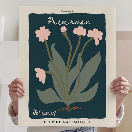 February Birth Flower Art Print