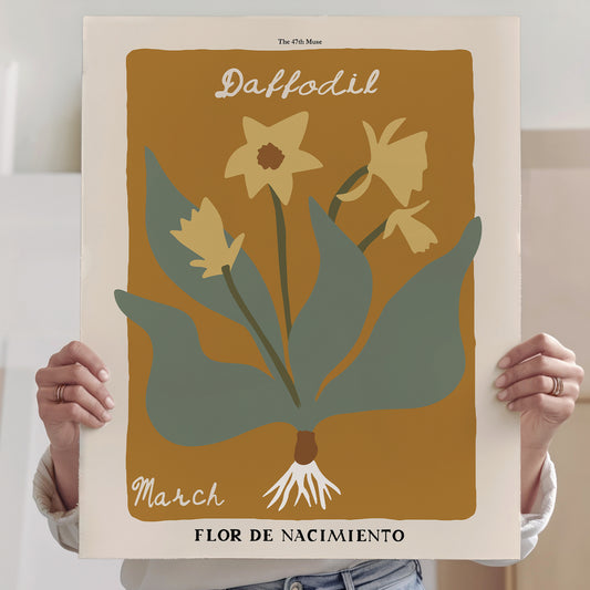 March Birth Flower Art Print