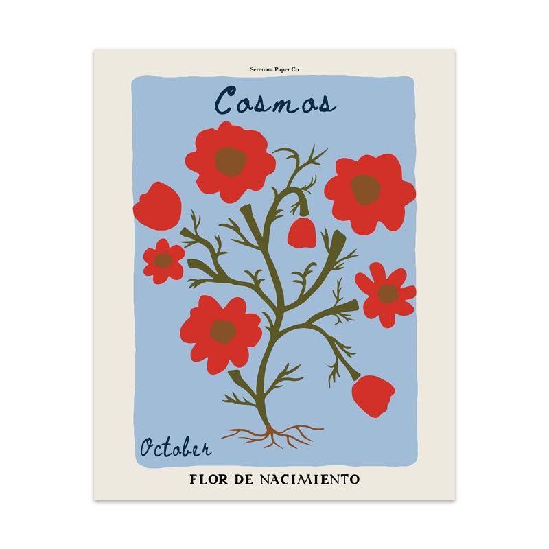 October Birth Flower Art Print