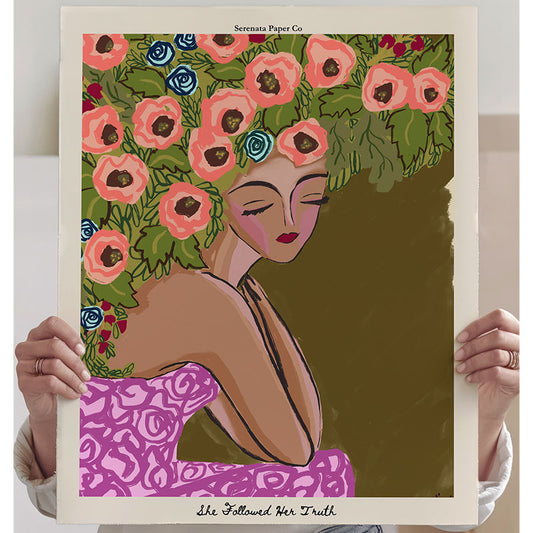 She Followed her Truth Art Print