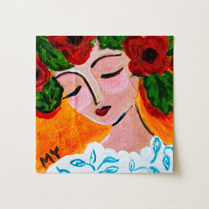 Amor | Botanical Fine Art Print 8"x8" | Part of The 100 Muses Project