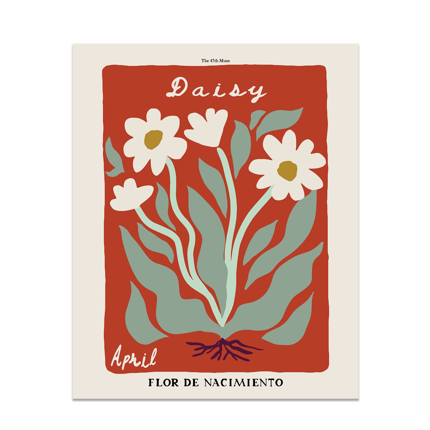 April Birth Flower Art Print