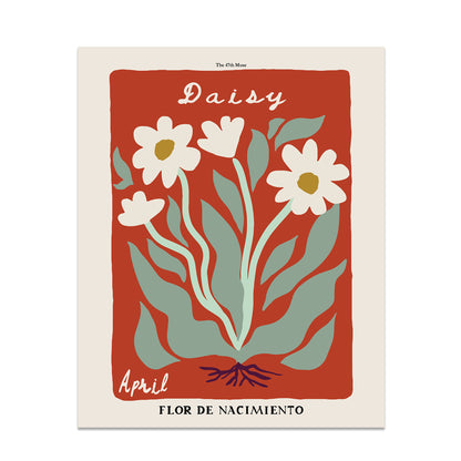 April Birth Flower Art Print