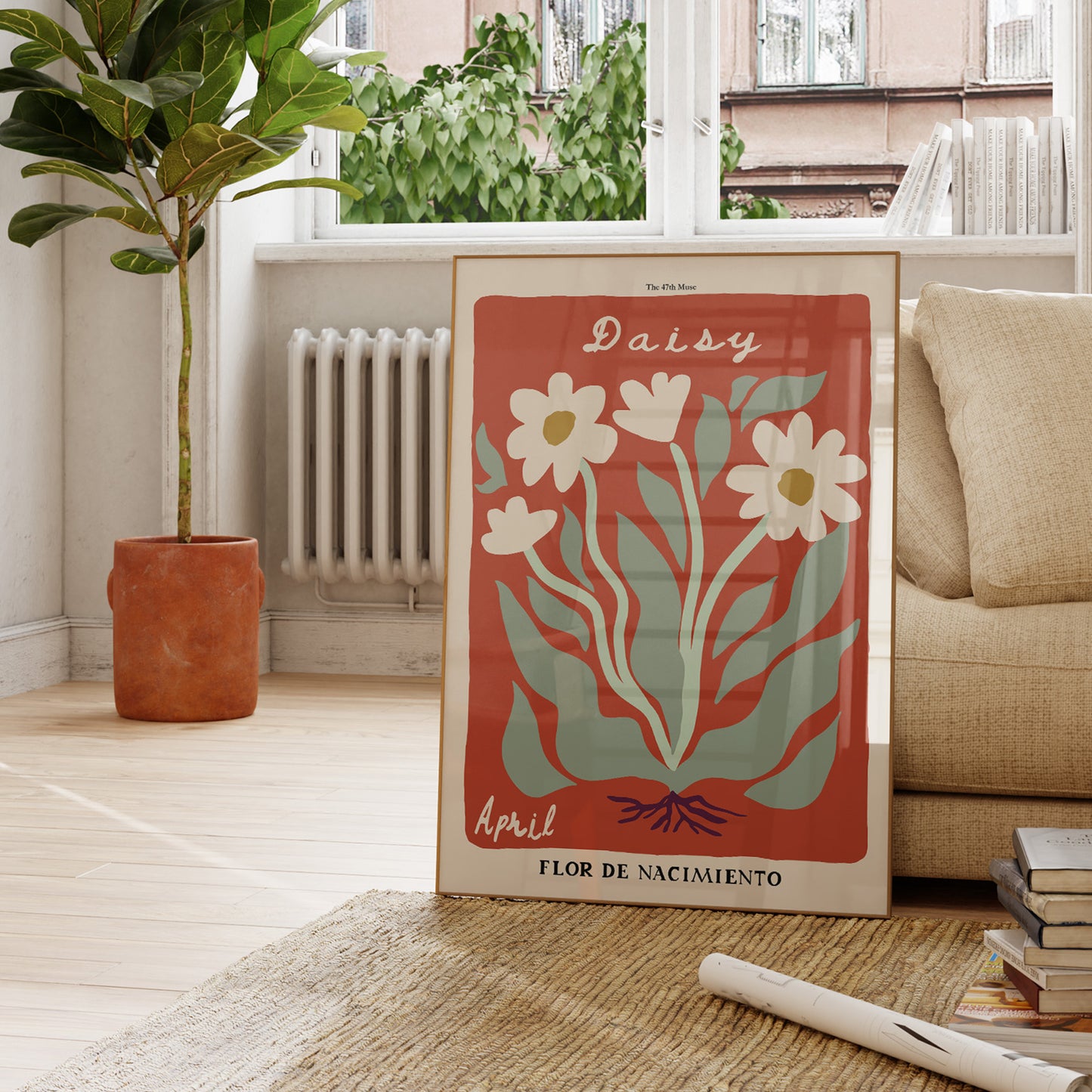 April Birth Flower Art Print