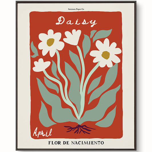 April Birth Flower Art Print