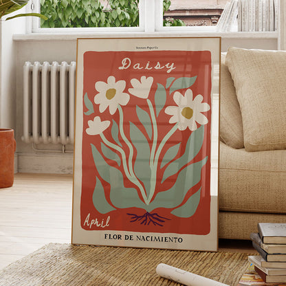 April Birth Flower Art Print