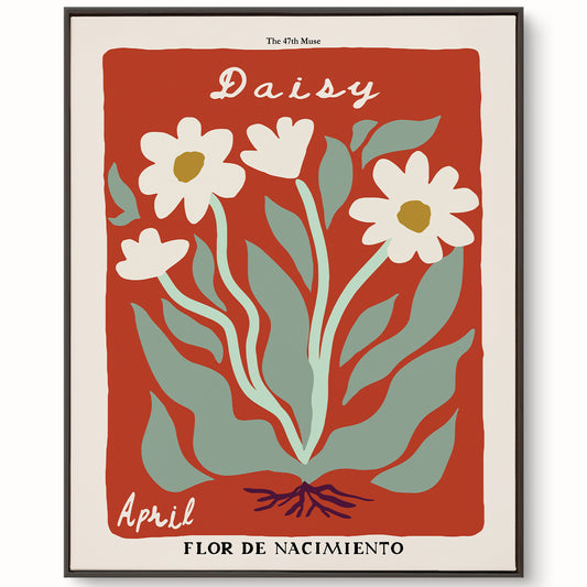 April Birth Flower Art Print