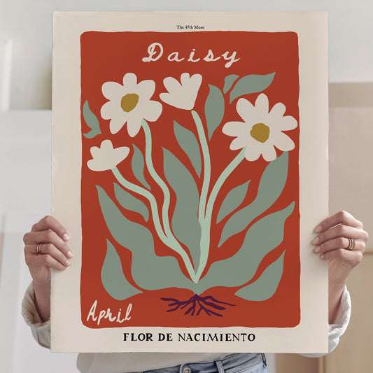 April Birth Flower Art Print