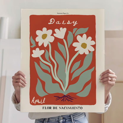 April Birth Flower Art Print