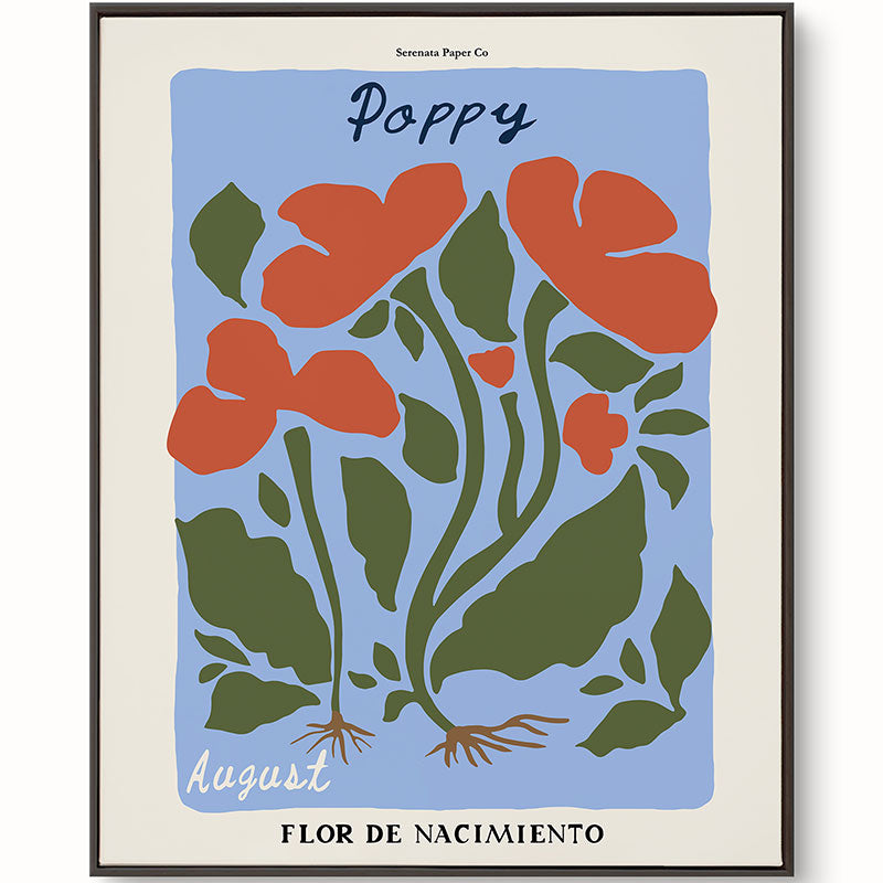 August Birth Flower Art Print