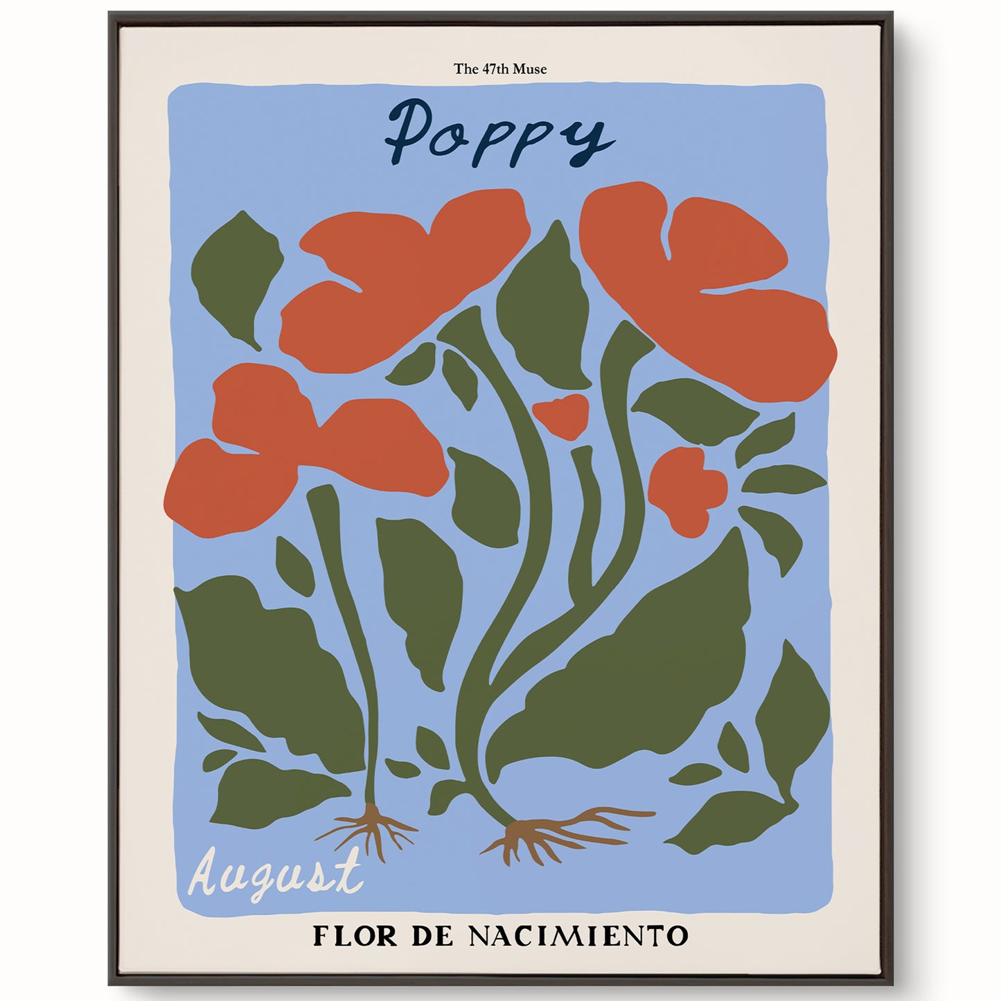 August Birth Flower Art Print