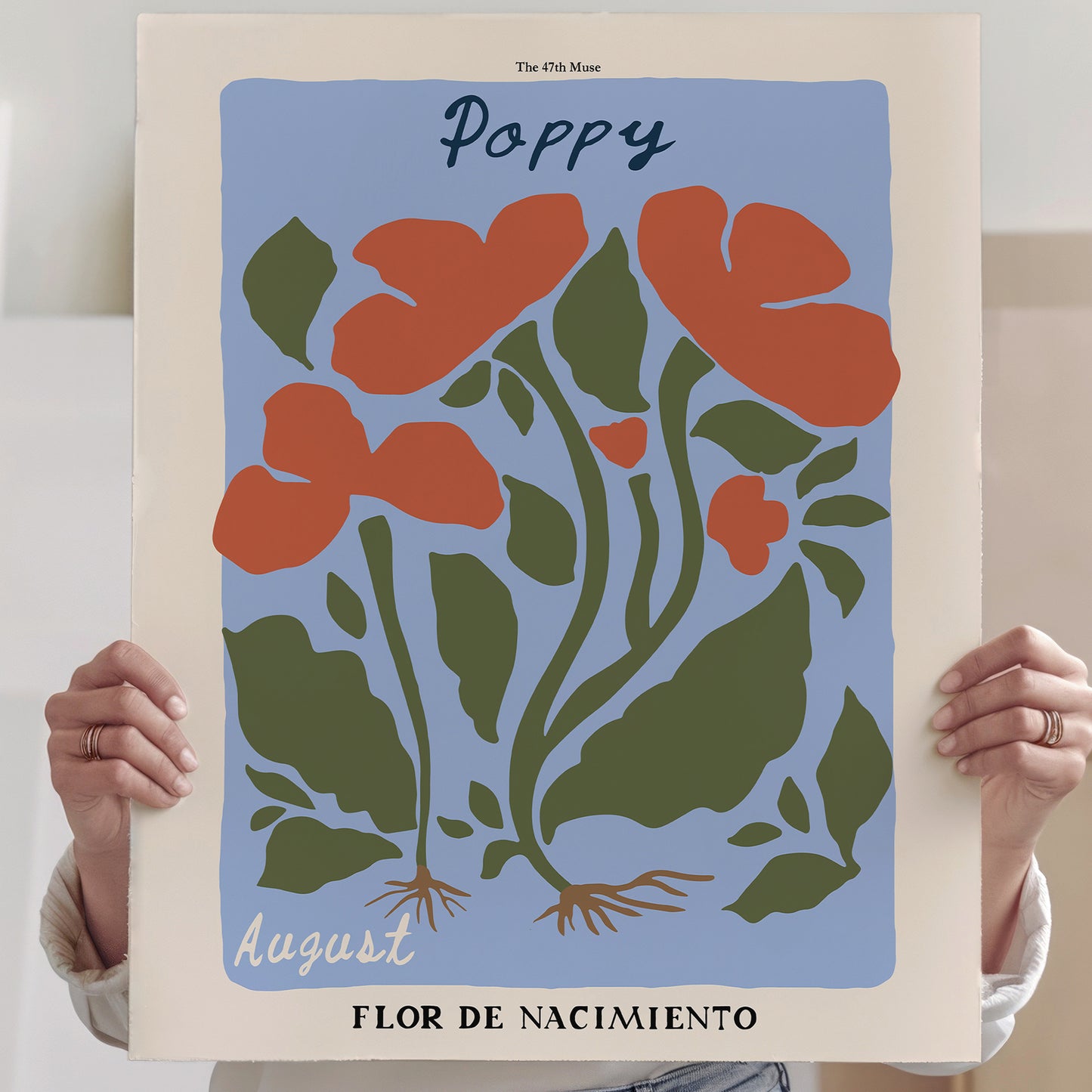 August Birth Flower Art Print