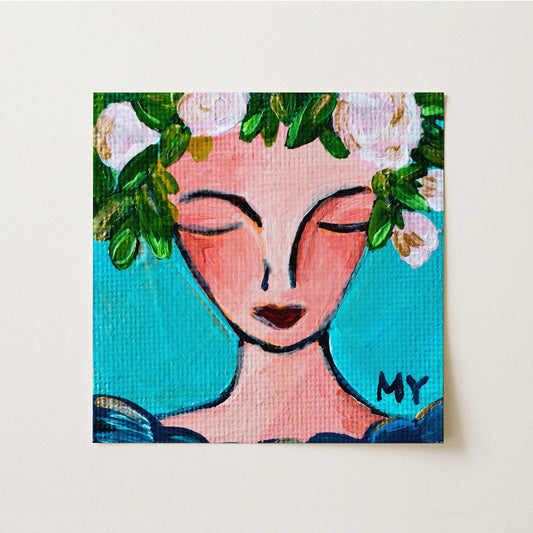 Baby Breath | Botanical Fine Art Print 8"x8" | Part of The 100 Muses Project