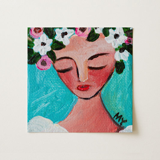 Bella| Botanical Fine Art Print 8"x8" | Part of The 100 Muses Project