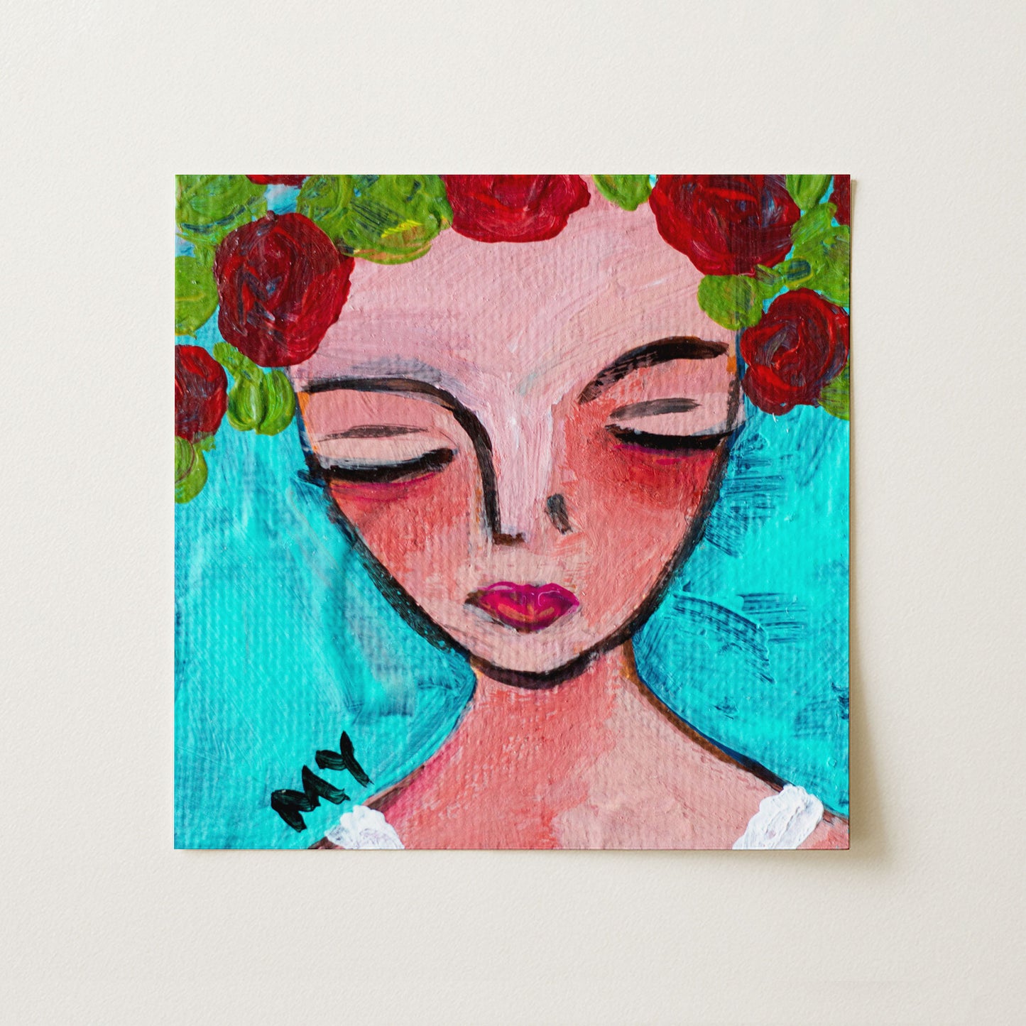 Candlelight | Botanical Fine Art Print 8"x8" | Part of The 100 Muses Project
