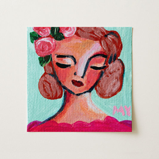 Cherish | Botanical Fine Art Print 8"x8" | Part of The 100 Muses Project