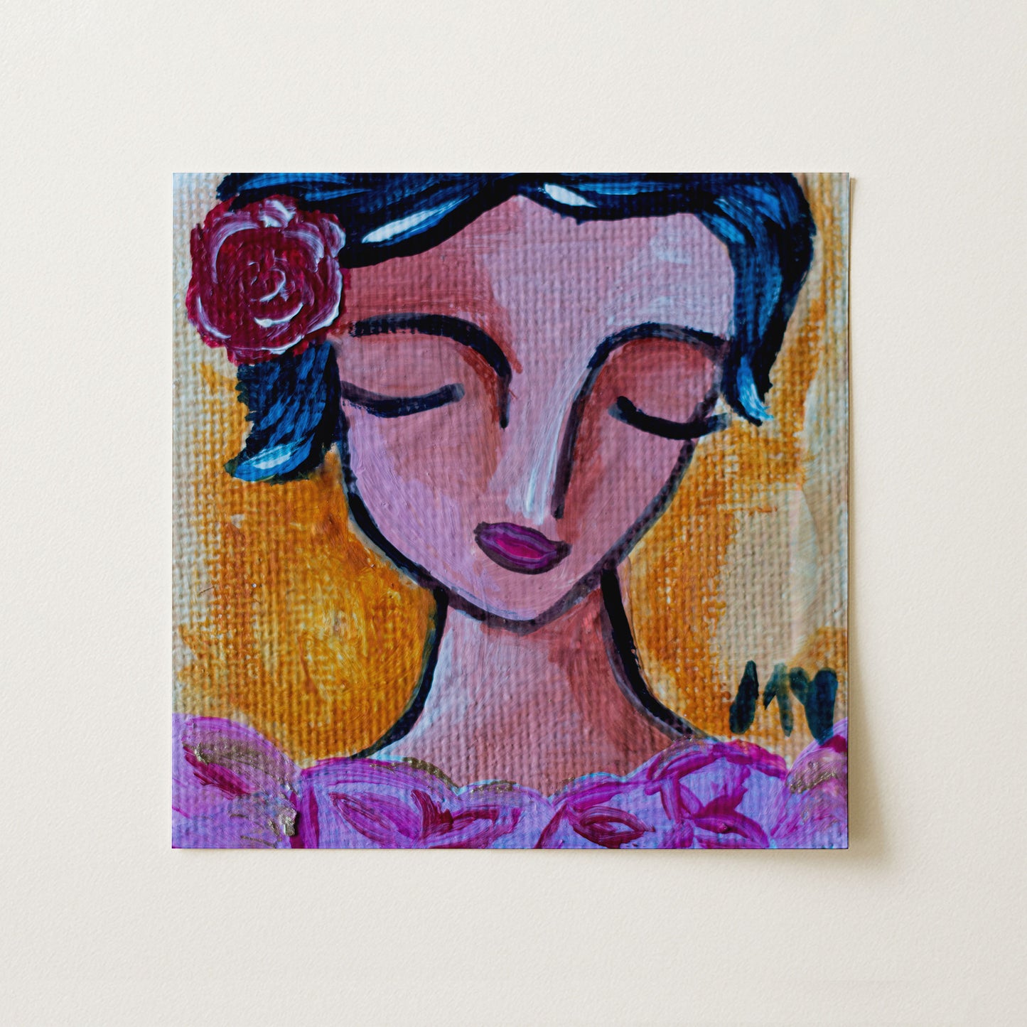 Coqueta | Botanical Fine Art Print 8"x8" | Part of The 100 Muses Project