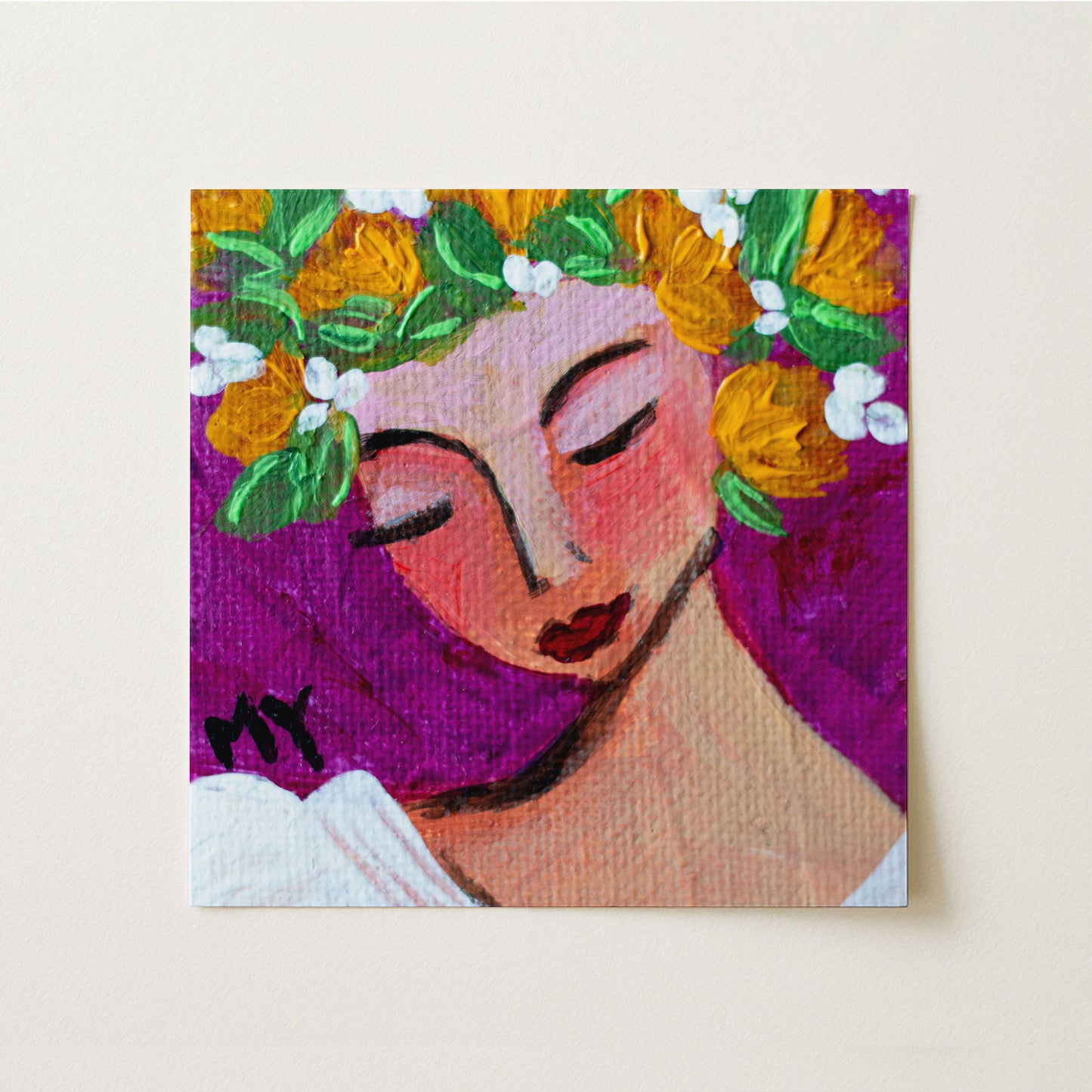 Daydream | Botanical Fine Art Print 8"x8" | Part of The 100 Muses Project