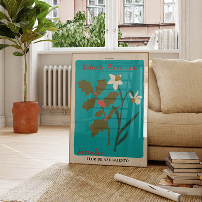 December Birth Flower Art Print