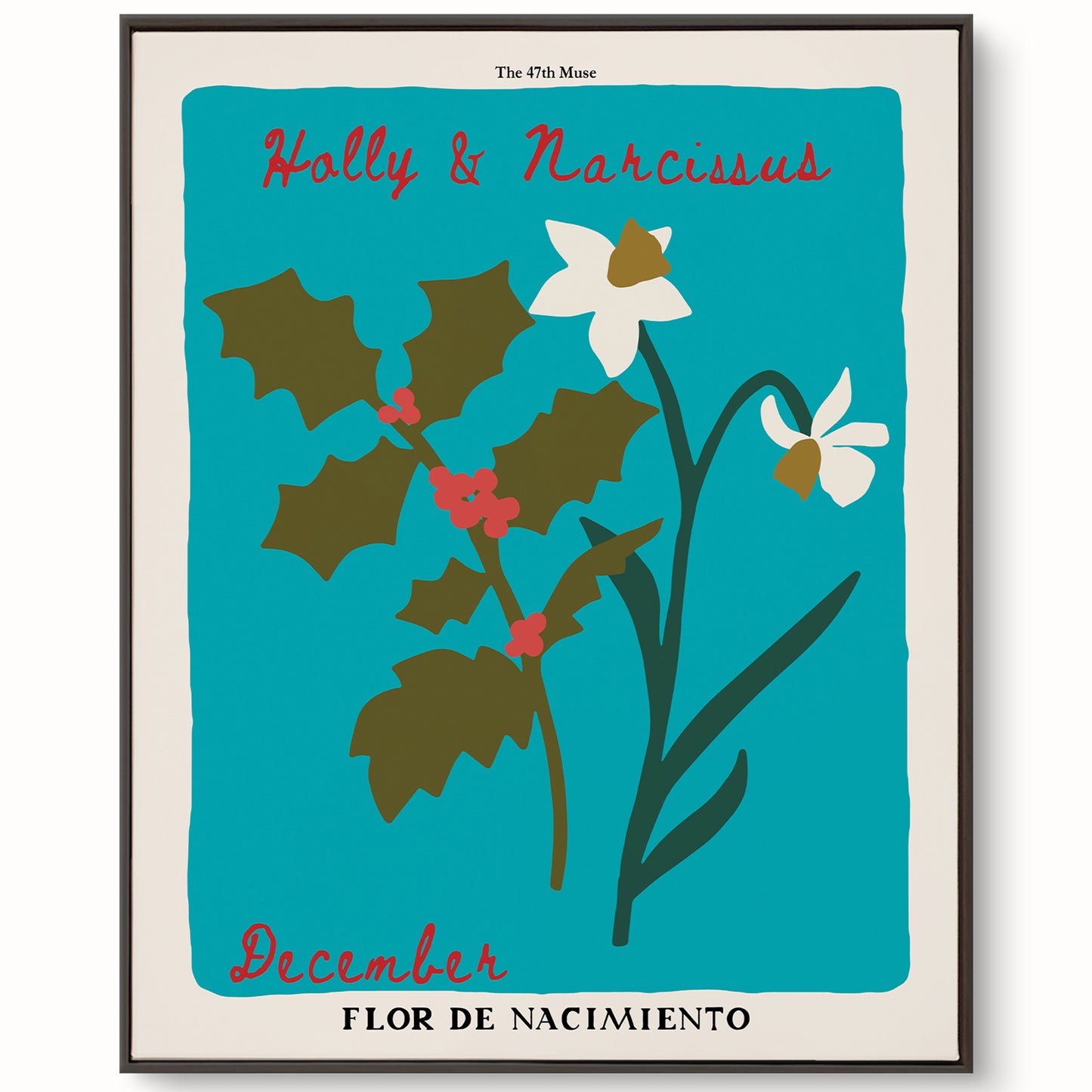 December Birth Flower Art Print