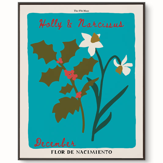 December Birth Flower Art Print