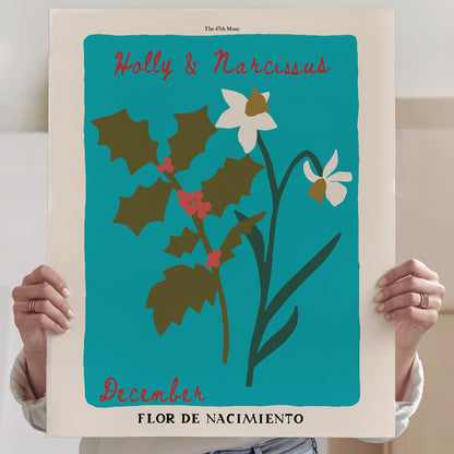December Birth Flower Art Print