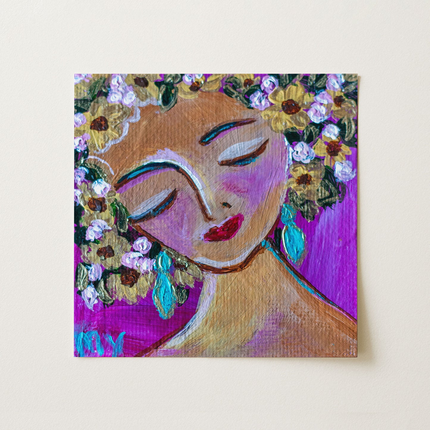 Dove | Botanical Fine Art Print 8"x8" | Part of The 100 Muses Project