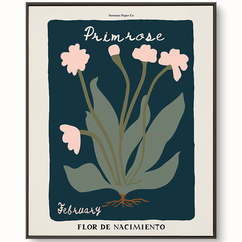 February Birth Flower Art Print
