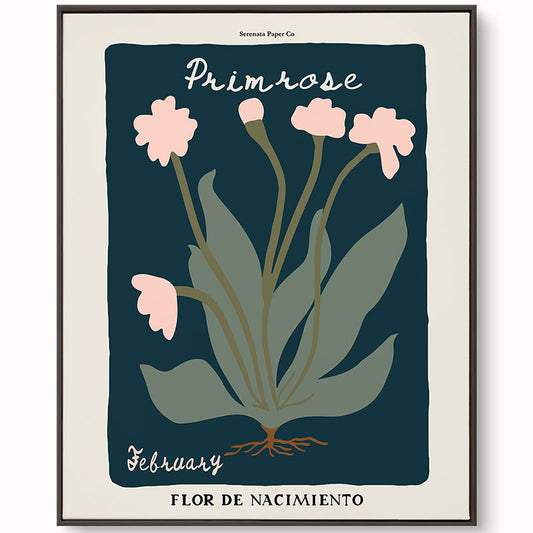 February Birth Flower Art Print