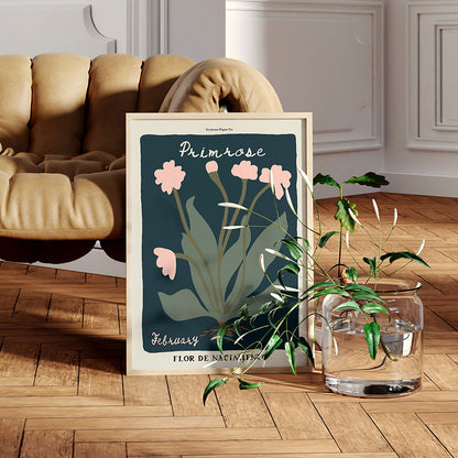 February Birth Flower Art Print