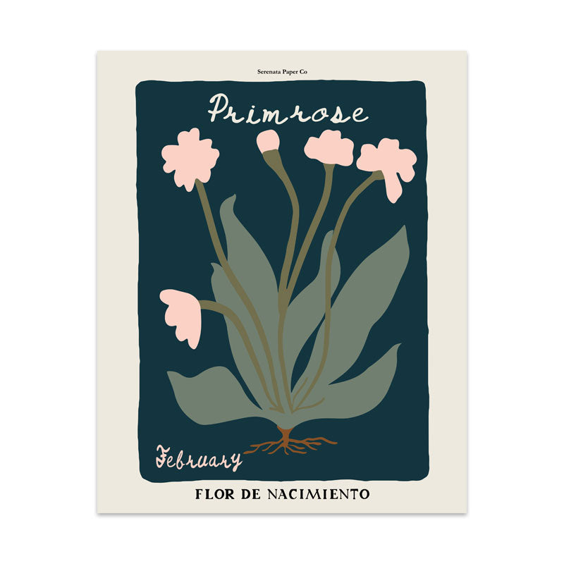February Birth Flower Art Print