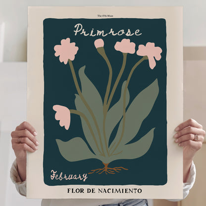 February Birth Flower Art Print