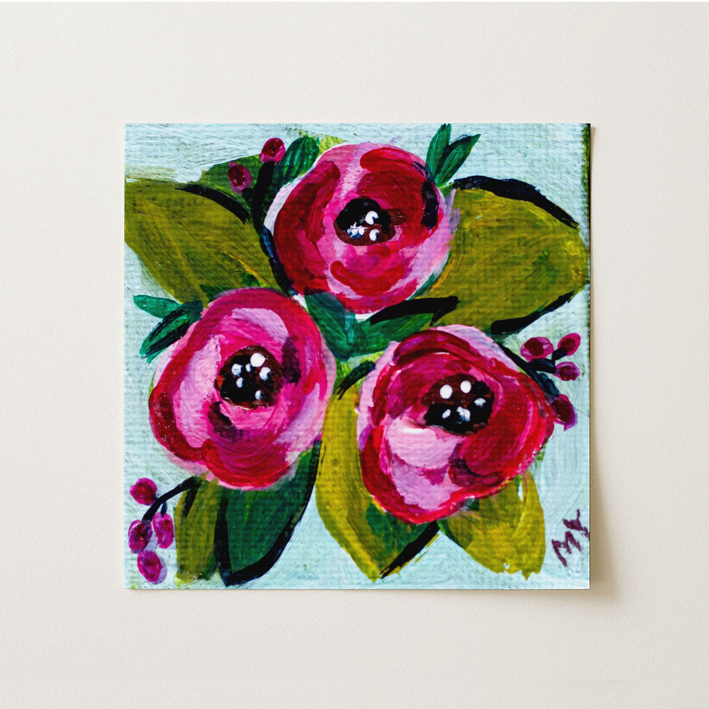 First Blossom | Botanical Fine Art Print 8"x8" | Part of The 100 Muses Project