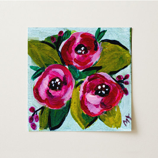 First Blossom | Botanical Fine Art Print 8"x8" | Part of The 100 Muses Project