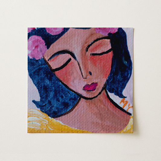 Flor | Botanical Fine Art Print 8"x8" | Part of The 100 Muses Project