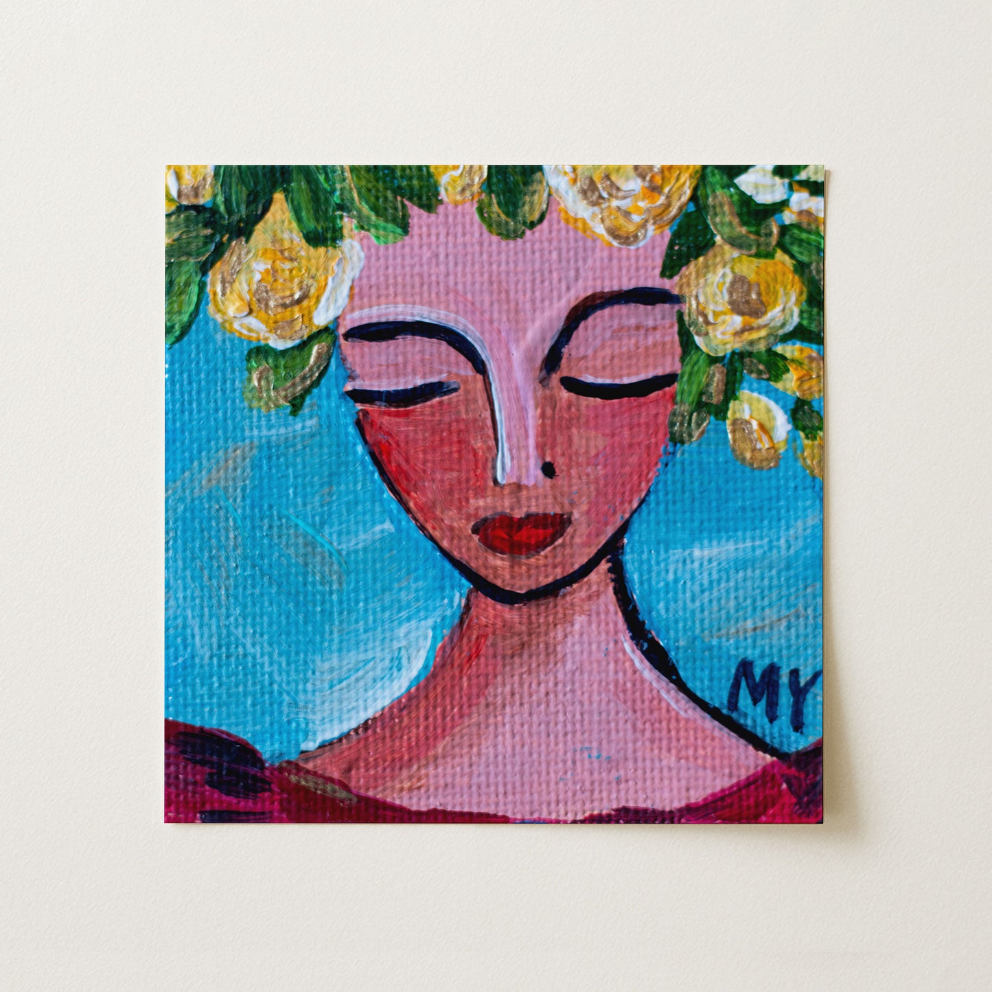 Flora | Botanical Fine Art Print 8"x8" | Part of The 100 Muses Project