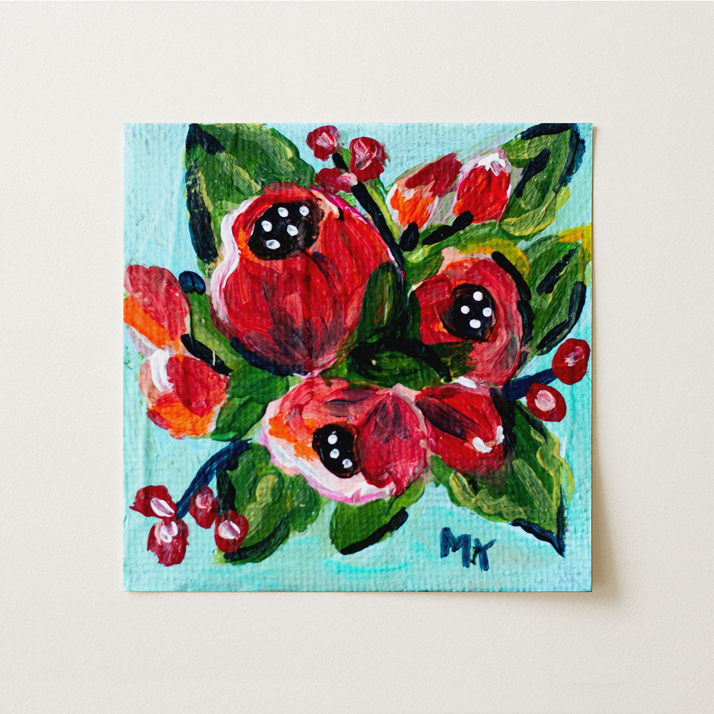 Floral Bliss | Botanical Fine Art Print 8"x8" | Part of The 100 Muses Project