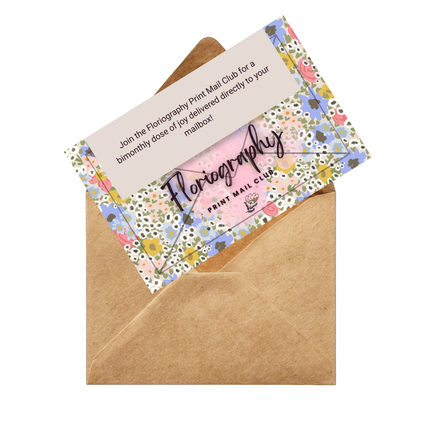 Floriography Print Snail Mail Club: Bimonthly Snail Mail Delivery
