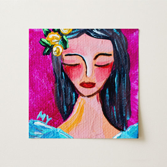 Flourish | Botanical Fine Art Print 8"x8" | Part of The 100 Muses Project