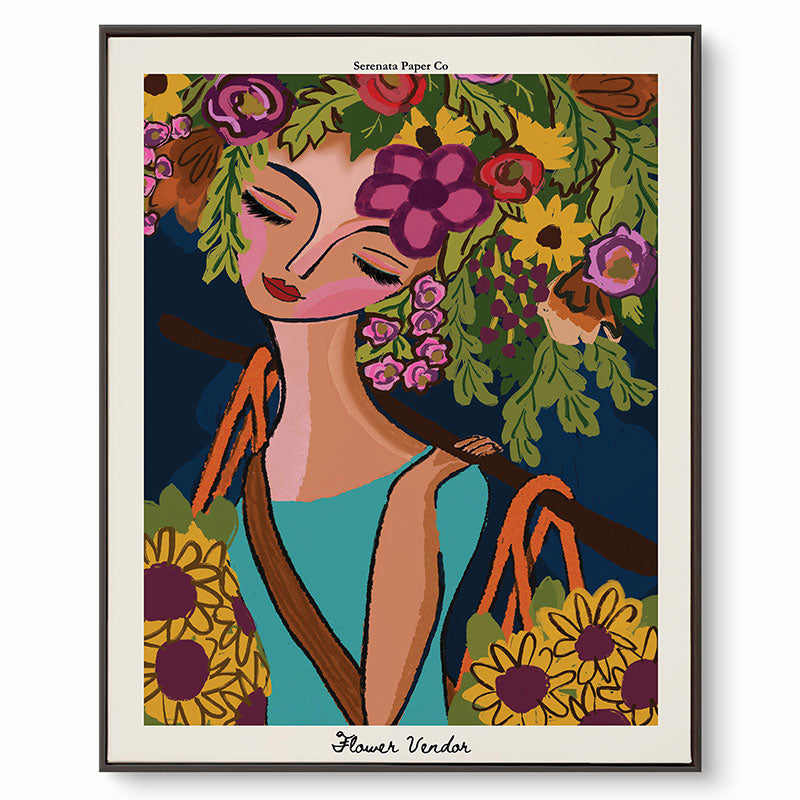 Flower Vendor Art Print