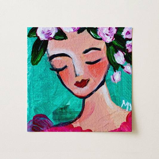 Glimmer | Botanical Fine Art Print 8"x8" | Part of The 100 Muses Project
