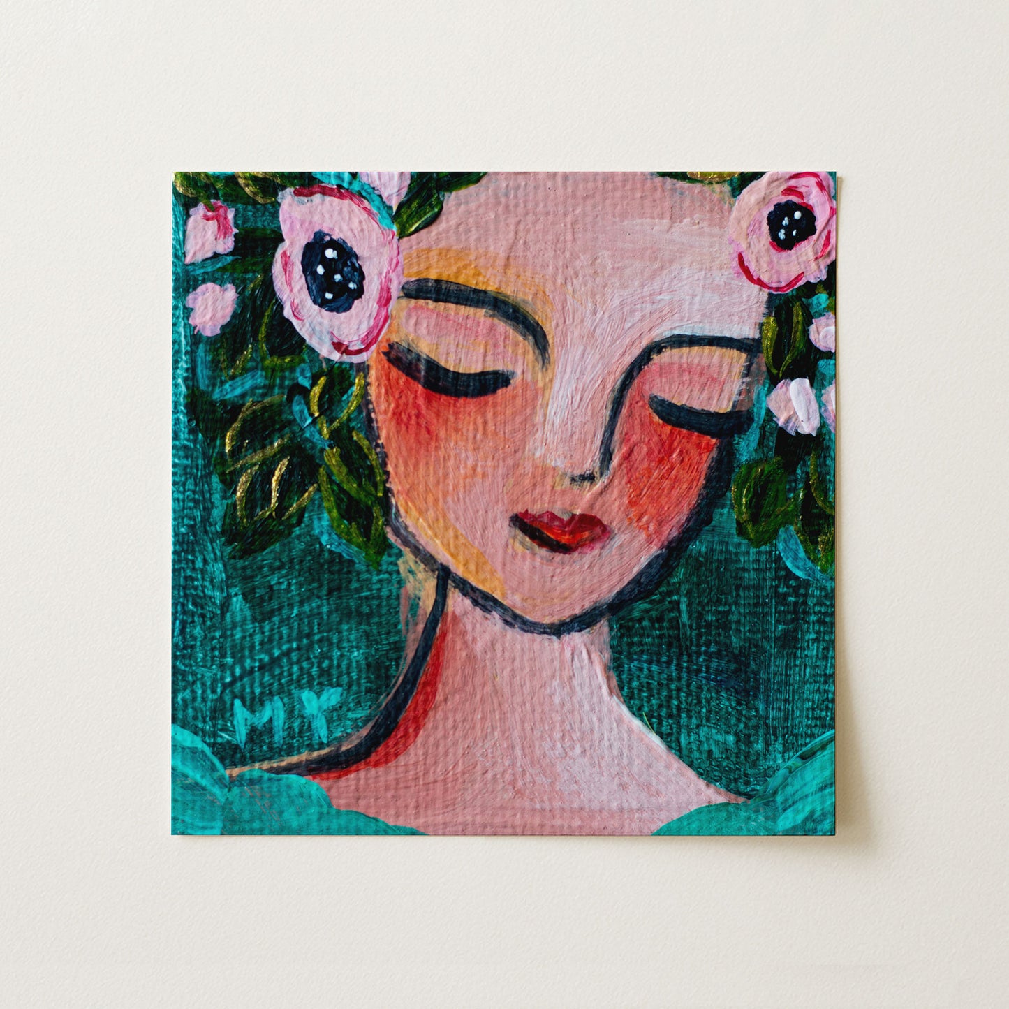 Grace | Botanical Fine Art Print 8"x8" | Part of The 100 Muses Project