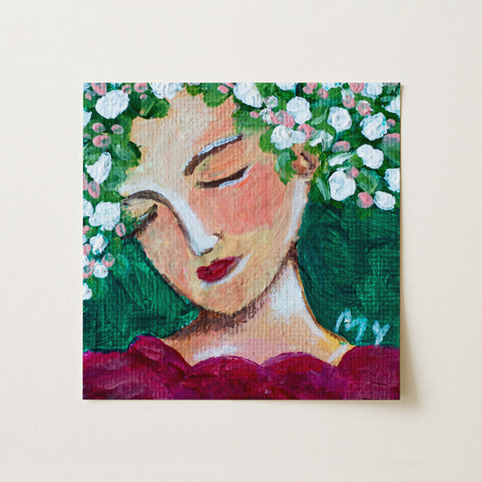 Healing | Botanical Fine Art Print 8"x8" | Part of The 100 Muses Project