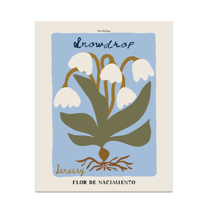 January Birth Flower Art Print