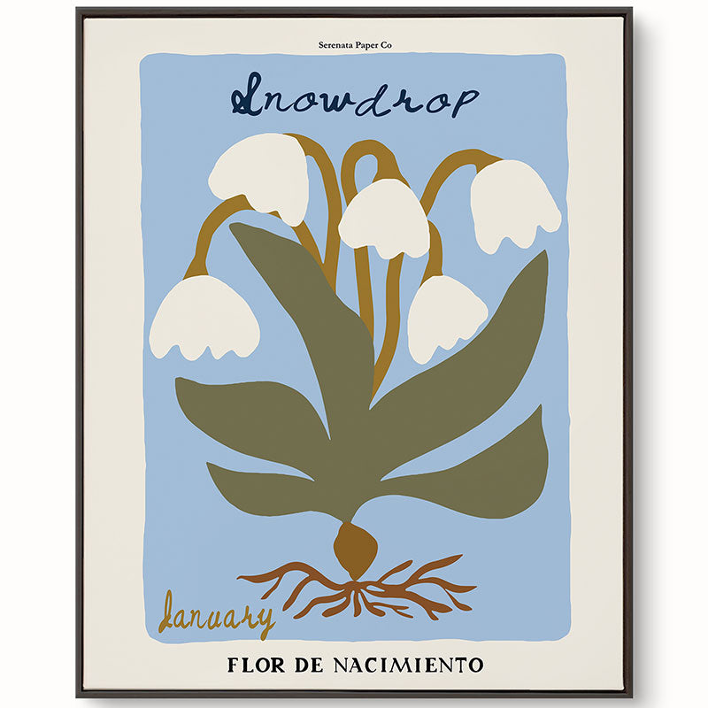 January Birth Flower Art Print