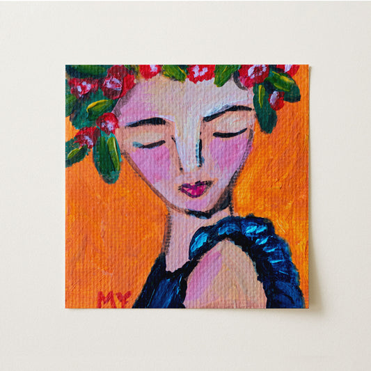 Joy | Botanical Fine Art Print 8"x8" | Part of The 100 Muses Project