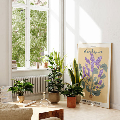 July Birth Flower Art Print