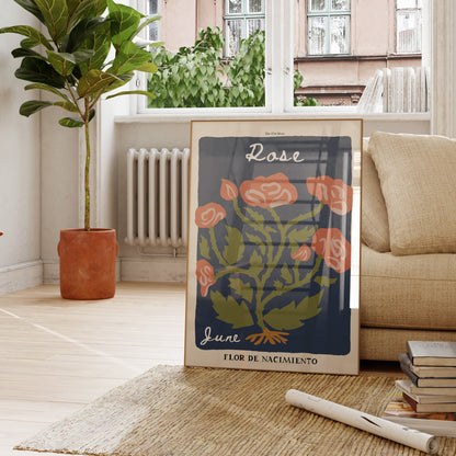 June Birth Flower Art Print